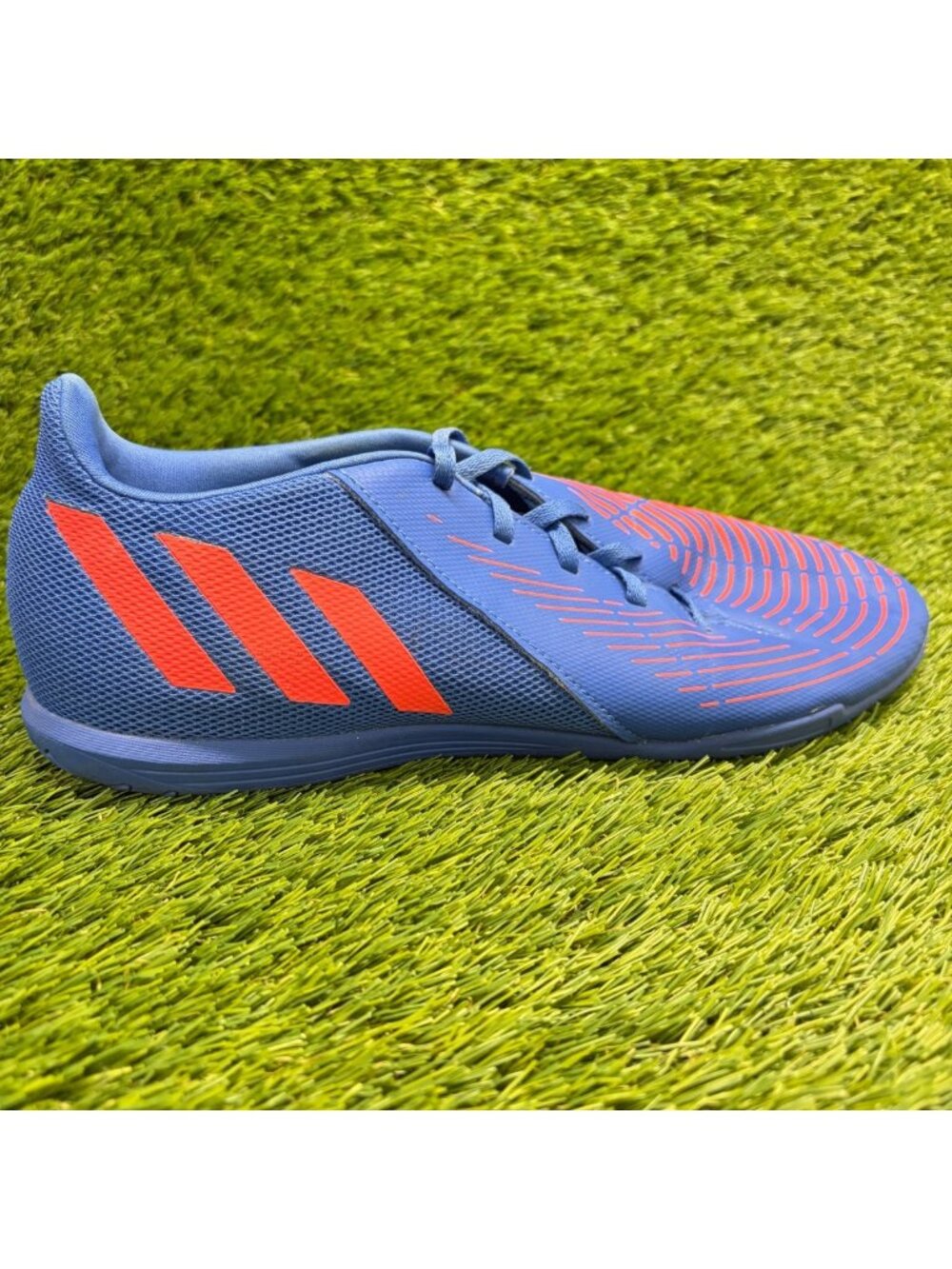 Adidas Predator Edge.4 Men Size 11 Blue Orange Running Indoor Sala Soccer Cleats